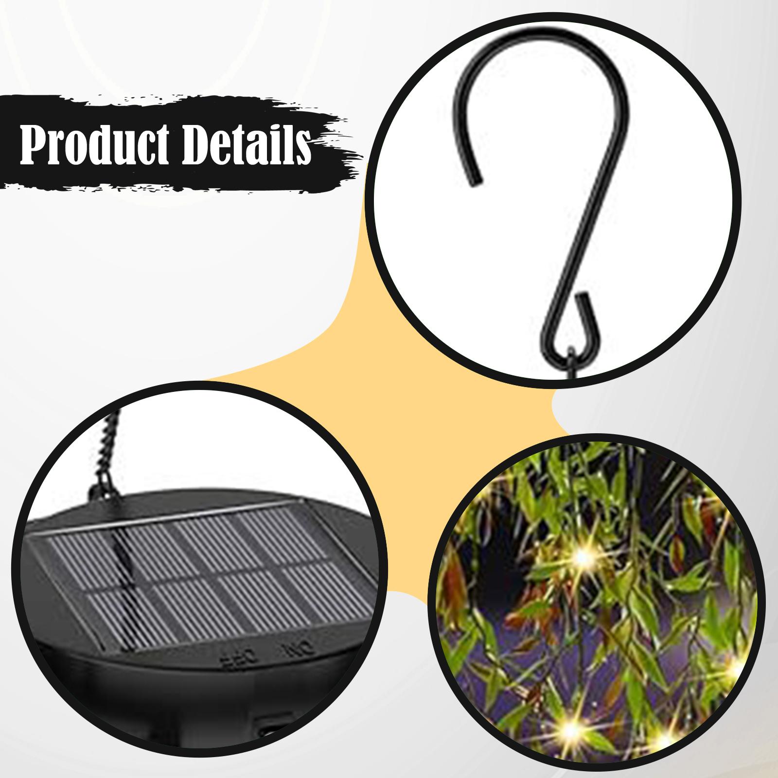 Outdoor Power And Plant - Solar Powered Landscape Hanging Garden Light