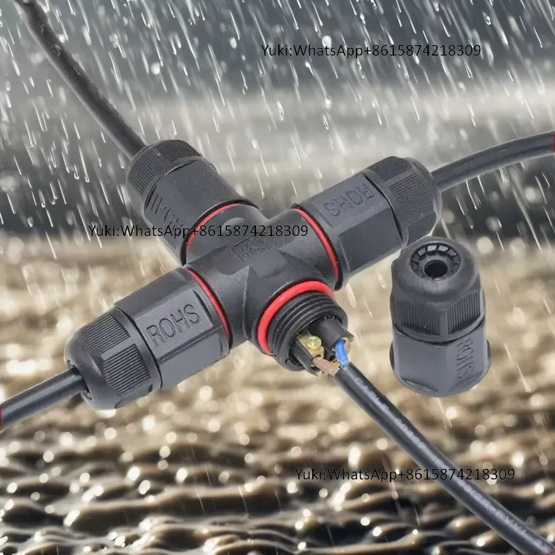 Outdoor Power Junction Box - IP68 Waterproof Cable T Tap Electrical