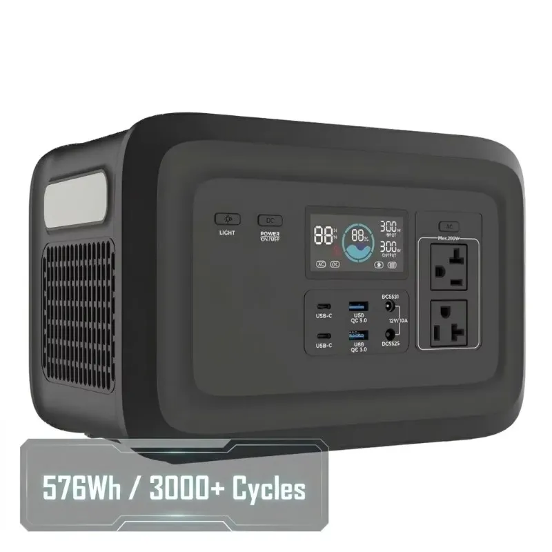 Outdoor Power Bank With Ac Outlet - 300W Mini LiFePO4 Portable Power Station
