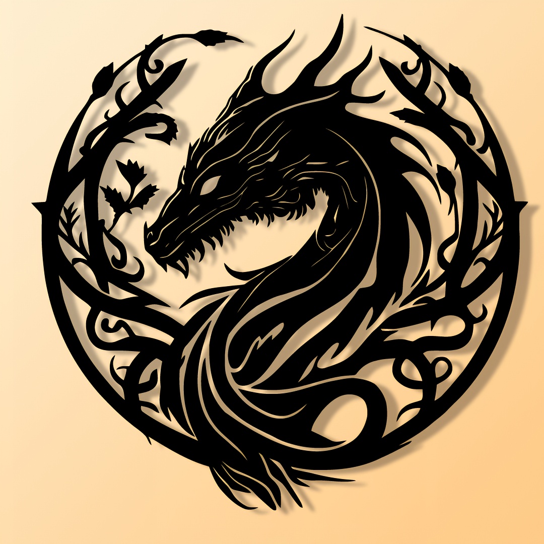 Ancient Zodiac Dragon Wall Art - Outdoor Powerwall recension och pris