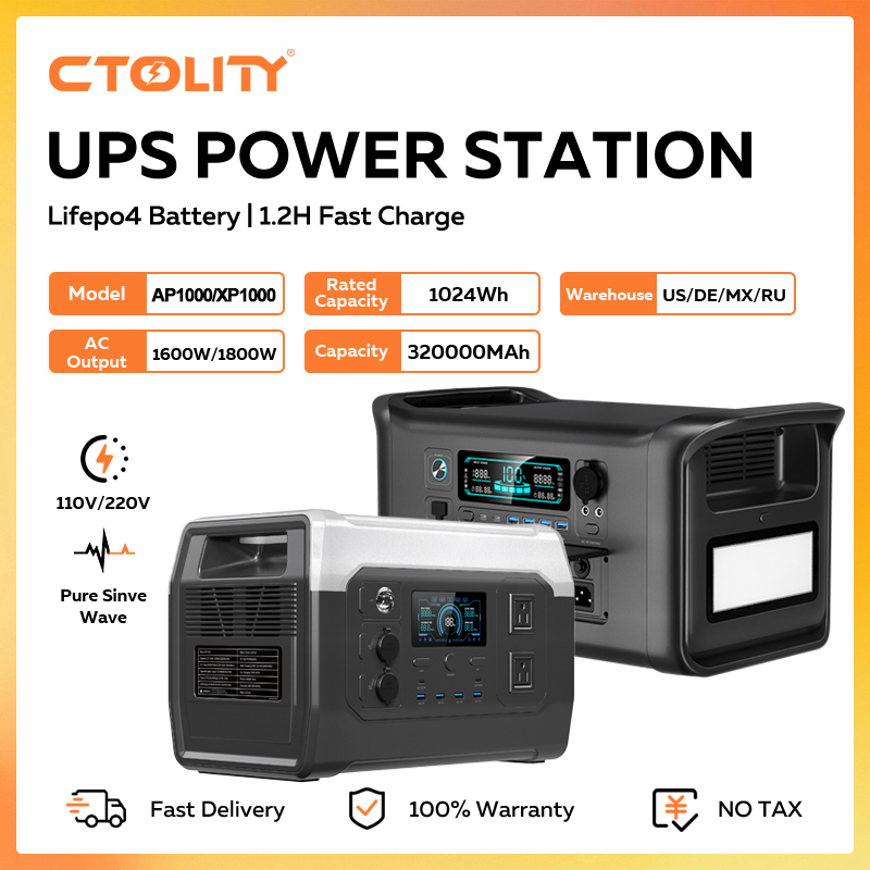 CTOLITY 1800W Portable Power S - Outdoor Powerwall recension och pris