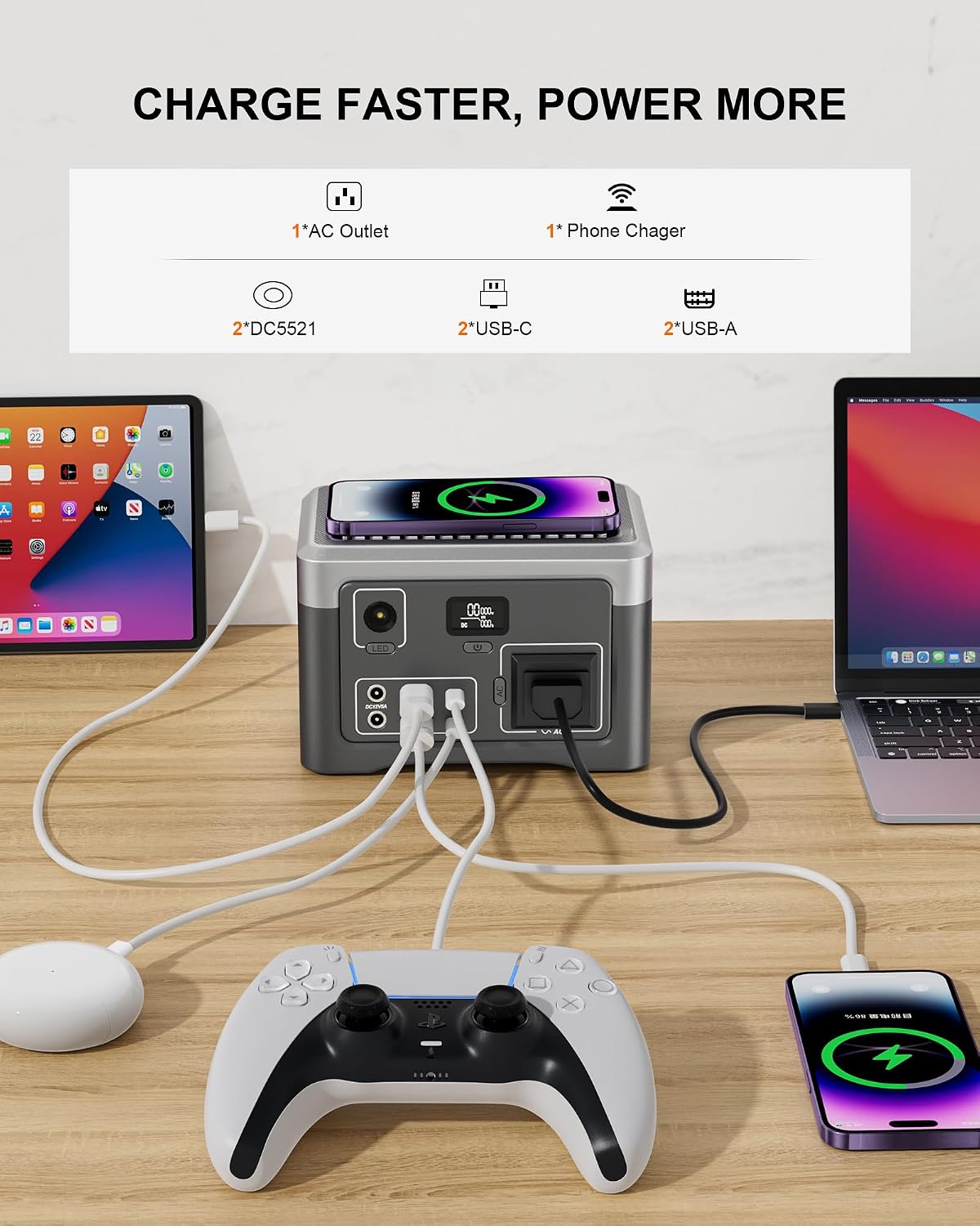 Portable Power Station 192Wh O - Outdoor Power Bank With Ac Outlet recension och pris