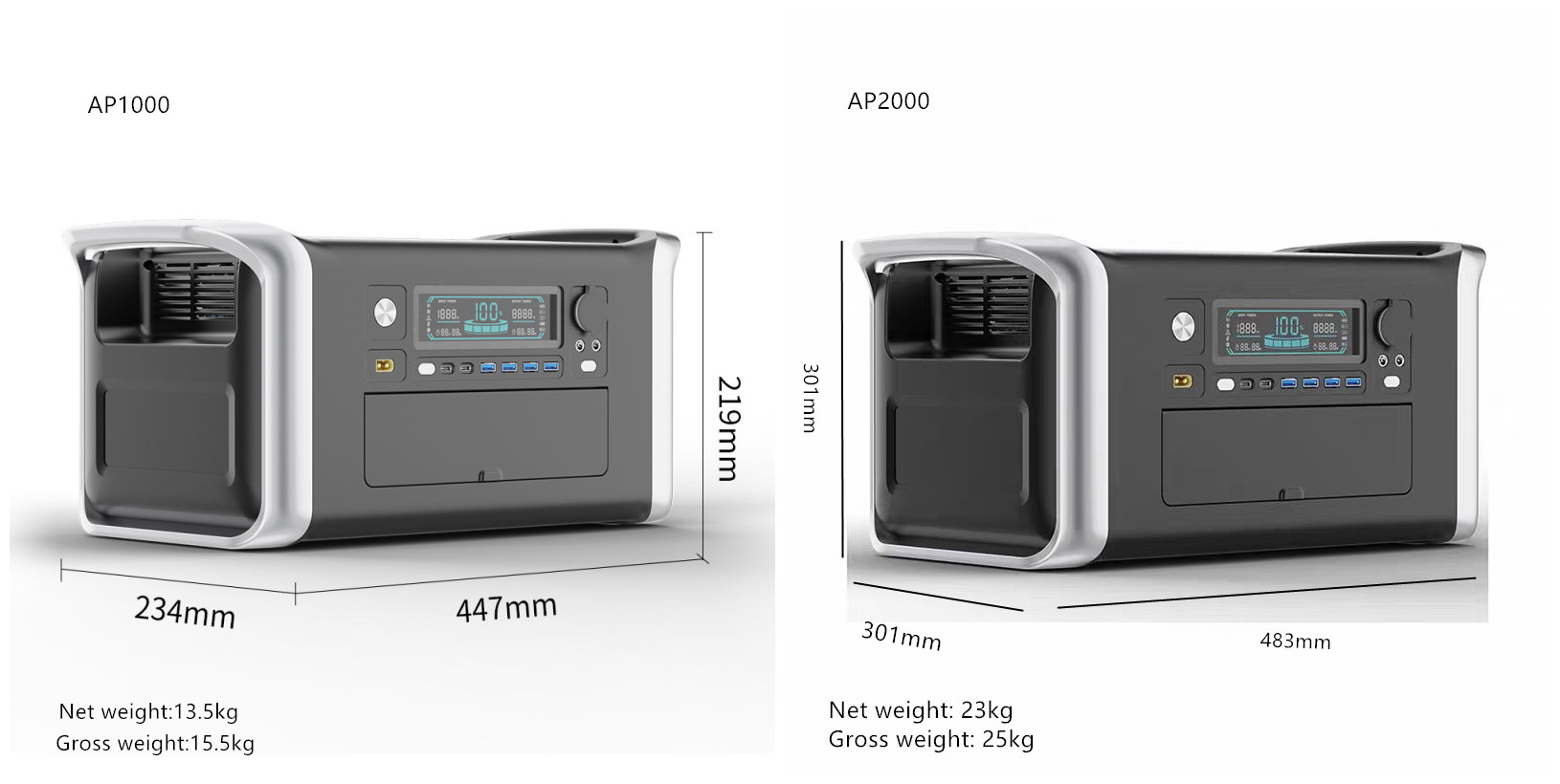 1800watt 2600watt Portable Pow - Outdoor Power Bank With Ac Outlet recension och pris