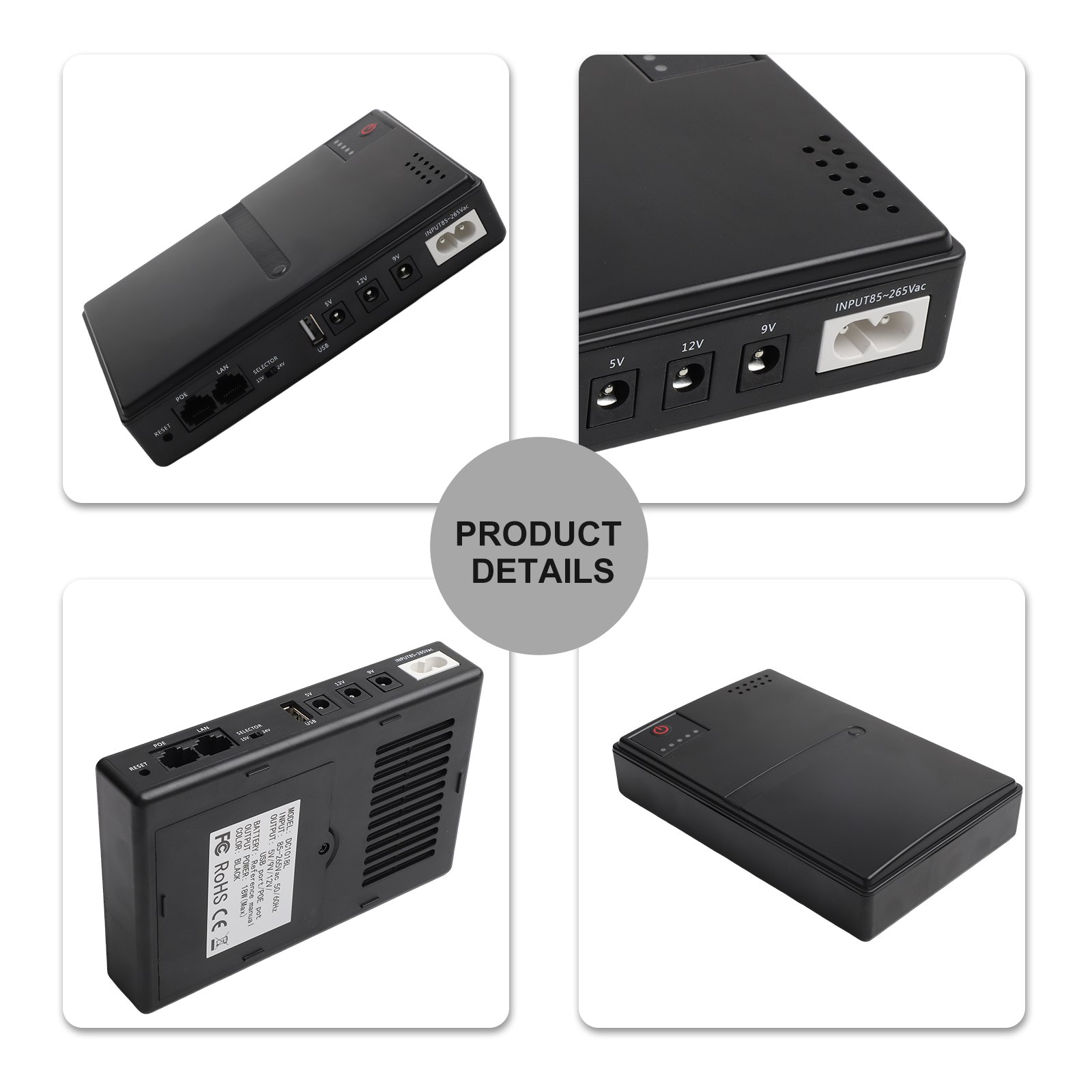 1018L 5V 9V 12V Backup DC UPS  - Ups Power Supply Outdoor recension och pris