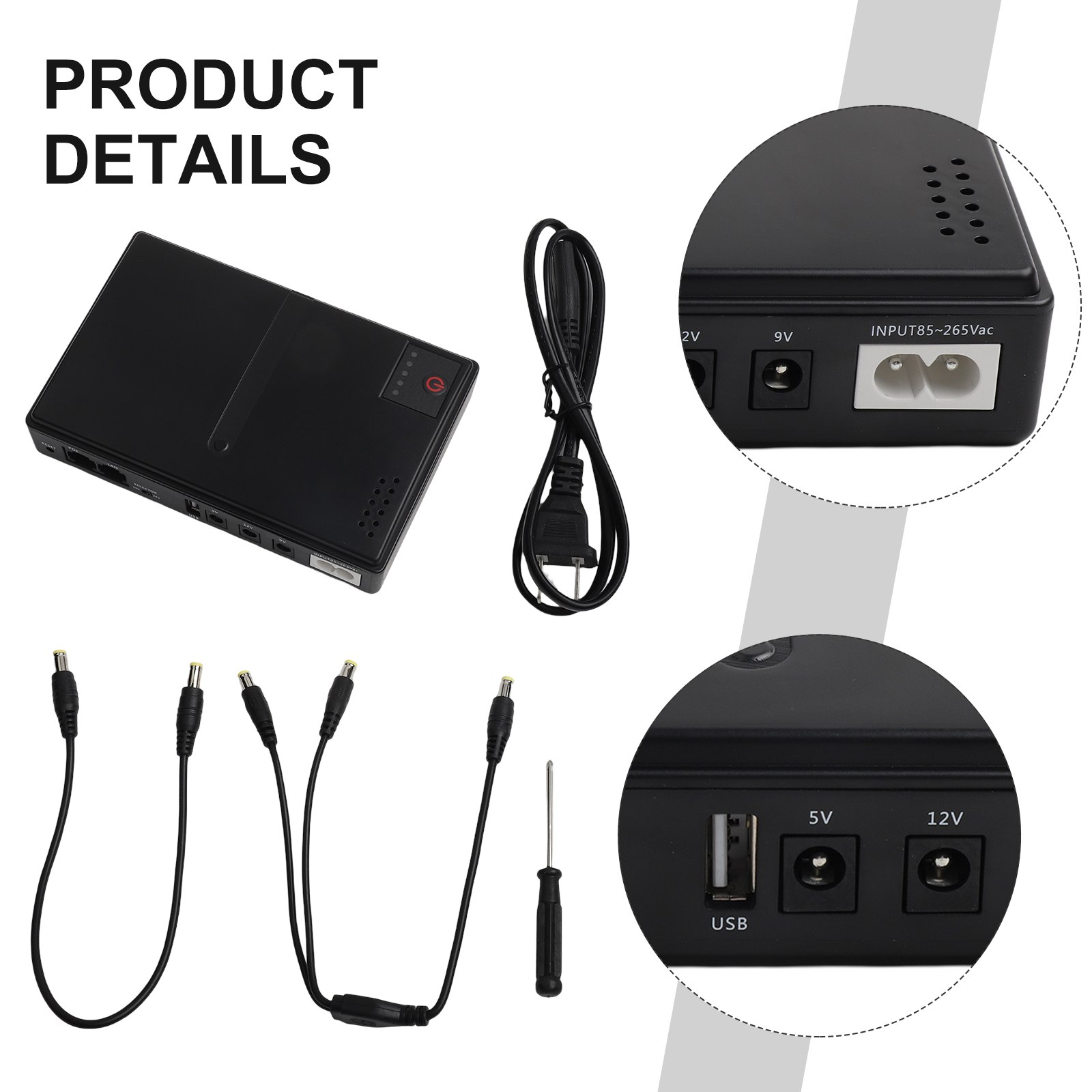 1018L 5V 9V 12V Backup DC UPS  - Ups Power Supply Outdoor recension och pris