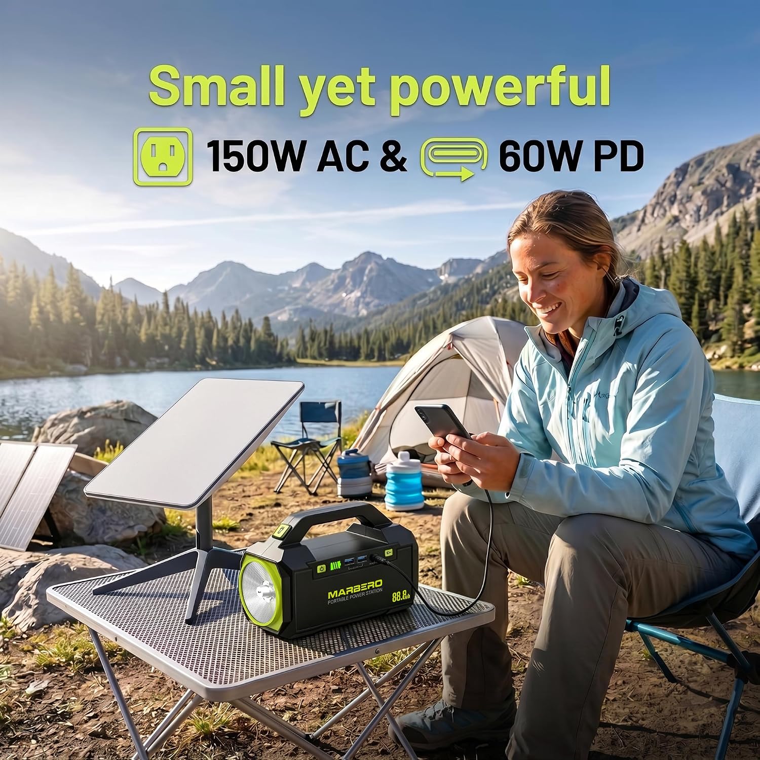 Portable Power Station with AC - Outdoor Power Bank With Ac Outlet recension och pris