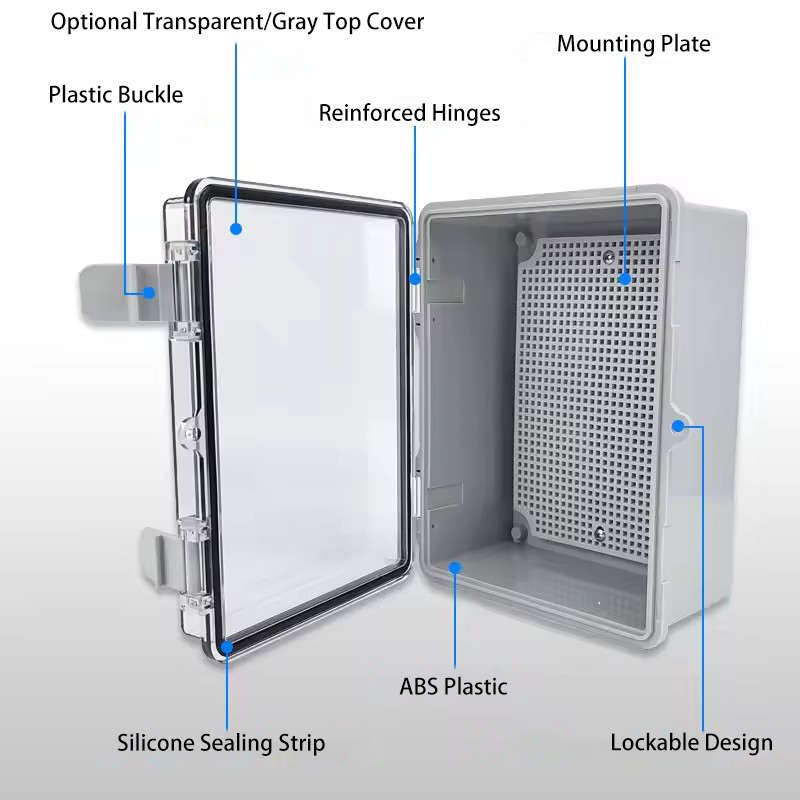 IP66 Waterproof Grey/Transpare - Outdoor Power Junction Box recension och pris