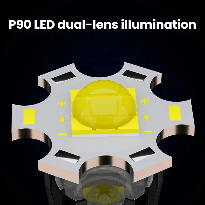 High-power P90 LED Flashlight  - Outdoor Power Meter recension och pris