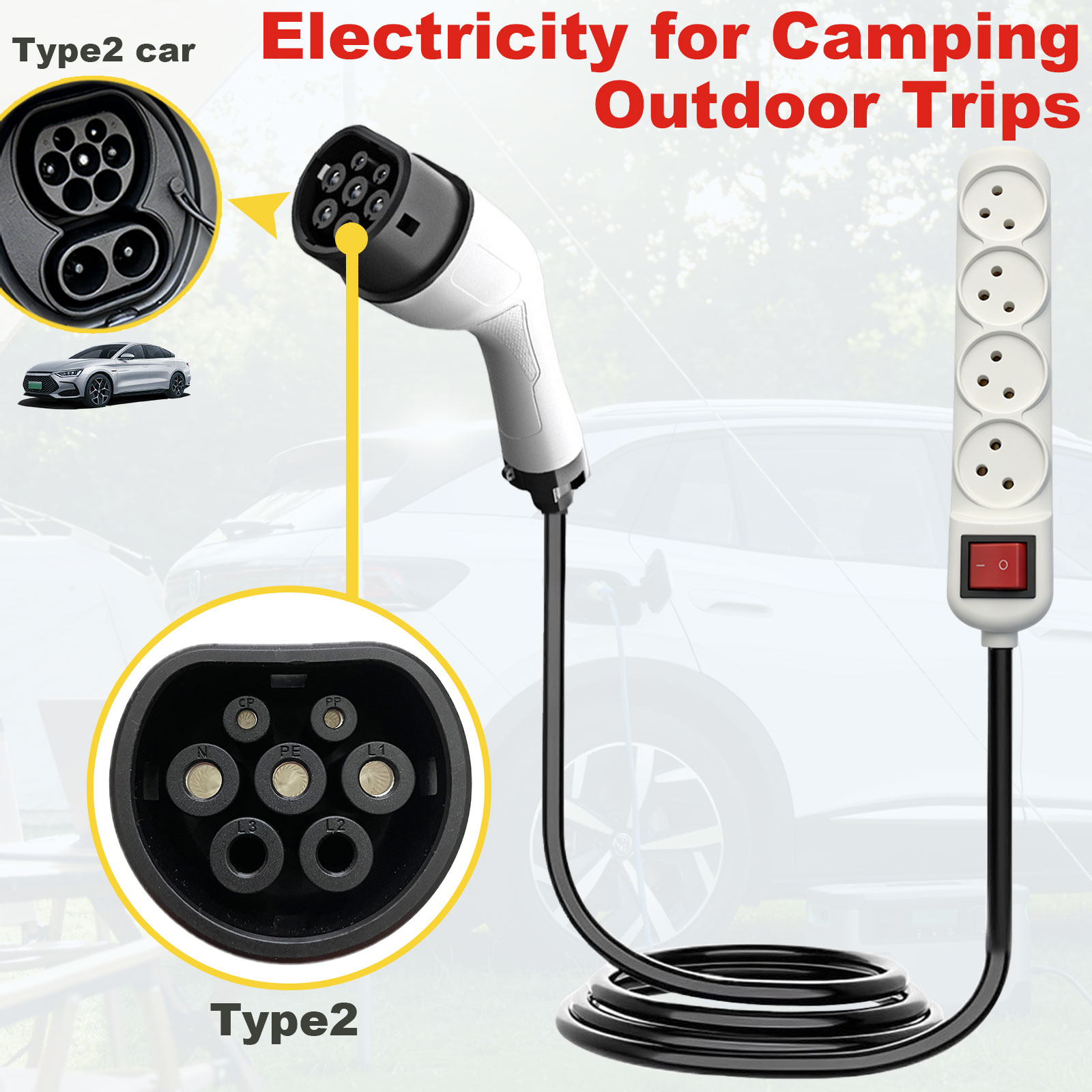 Type2 V2L Discharge Adapter Is - Outdoor Powerwall recension och pris