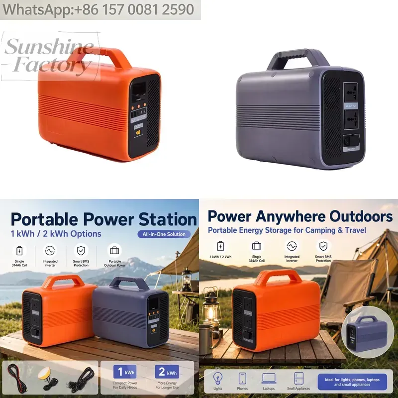 1000Wh 500W Pure Sine Wave Por - Ups Power Supply Outdoor recension och pris