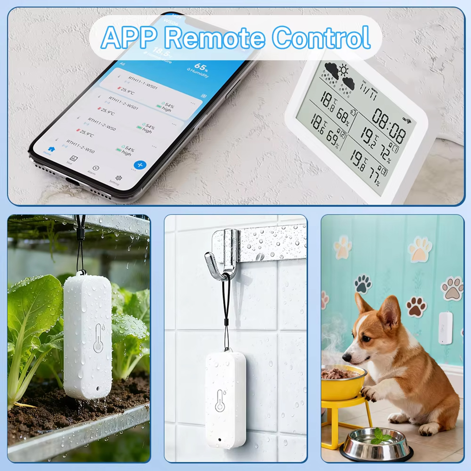 Tuya WiFi+RF433 Weather Statio - Outdoor Power Meter recension och pris