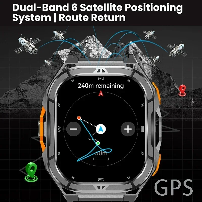 Luxury AMOLED Smartwatch Real  - Outdoor Power Meter recension och pris