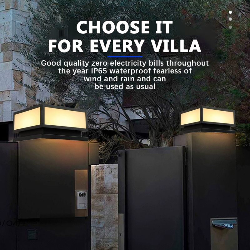 Outdoor LED Solar Column Light - Outdoor Power Tower recension och pris