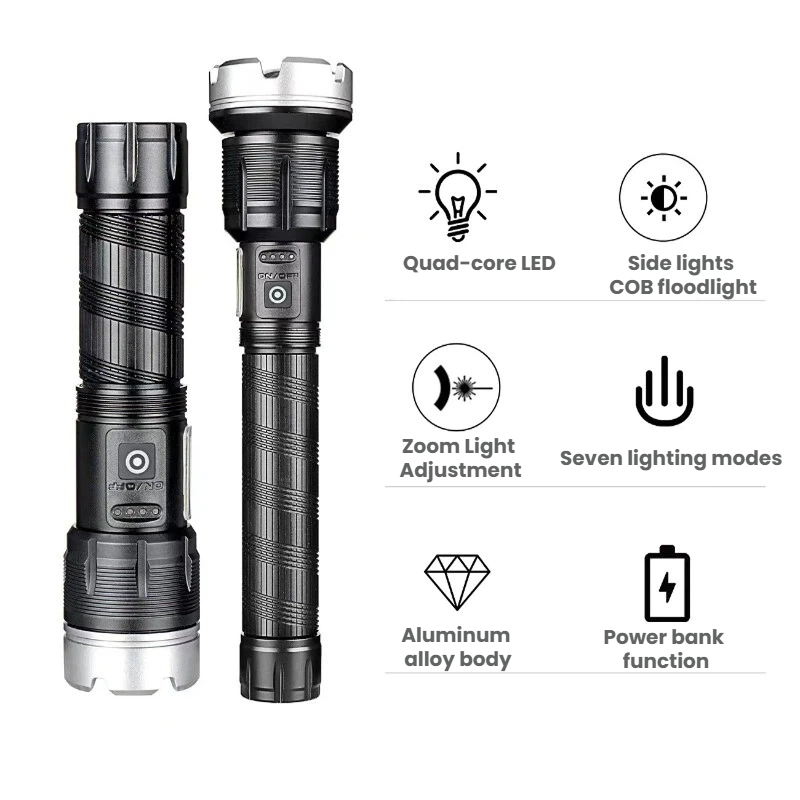 High-power LED Flashlight Tele - Outdoor Power Meter recension och pris